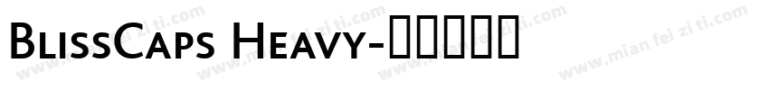 BlissCaps Heavy字体转换